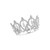 Crystal Avenue Crown - 1.75" 60617 Crystal/Silver