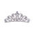 Crystal Avenue Tiara - 1.25" 60681 Crystal/Silver