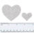 Crystal AB Heart Rhinestone Applique - Costume Trims, Applique, & Banding