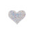 PriceLess Crystal Self Adhesive + Hotfix Heart Crystal AB Small - 12 Pack