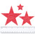 Light Siam Rhinestone Star Applique - Costume Trims, Applique, & Banding