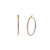 Crystal Avenue Earrings 25406 - 30mm Hoop Crystal/Gold Pierced