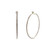 Crystal Avenue Earrings 25406 - 50mm Hoop Crystal/Gold Pierced