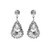 Crystal Avenue Earrings 28226 - Rhinestone Teardrop Crystal/Silver Pierced