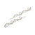 Crystal Avenue Hair Accessory 71781 - Pearl Wave Pin Crystal/Silver