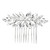 Crystal Avenue Hair Accessory 72117 - Symettrical Comb Crystal/Silver