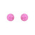 Crystal Avenue Earrings 23140 - 10mm Clay Ball Stud Rose Pierced