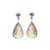 Crystal Avenue Earrings 28226 - Rhinestone Teardrop Crystal AB/Silver Pierced