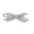 Crystal Avenue Hair Accessory 72124 - Tie Bow Barrette Crystal/White