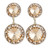 Starlight Crystal Earrings - 11mm/15mm Performance Dangle Honey/Gold Pierced