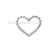 Starlight Crystal Jewelry™ Hair Accessory - Heart Barrette Crystal