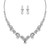 Crystal Avenue Necklace Earring Set 15482 - S Rs Drop Stone Set Cr