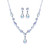 Crystal Avenue Necklace Earring Set 17313 - S Rs Flower Teardrop Set
