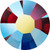 MAXIMA Crystals by Preciosa Flatback Rhinestones Vivid Siam Shimmer AB 12ss