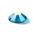 MAXIMA Crystals by Preciosa Flatback Rhinestones Malibu Blue Shimmer AB 30ss