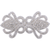 PriceLess Applique 606 Crystal/Silver - 1 piece