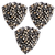 Austrian Crystal Rock Small Trilliant 001 Metallic Light Gold - 3 pieces