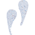 Austrian Fine Rock Small Paisley 302 Crystal AB - 1 Pair