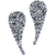 Austrian Fine Rock Small Paisley 302 Comet Argent Light - 1 Pair