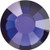 MAXIMA Crystals by Preciosa hotfix rhinestone in Dark Indigo — deep navy blue with violet undertones, 12ss (3.0mm–3.2mm), bulk wholesale at RhinestonesU.com
