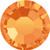 Preciosa Viva12 Hotfix Rhinestones in Sun — vivid golden orange, 16ss (3.8mm–4.0mm), bulk wholesale at RhinestonesU.com