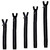 Austrian Crystal Zipper Brilliant - Crystal/Black - Non-Separating