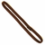 A brown headband laid out