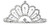 Crystal Avenue Tiara - 2.5" 60156 Crystal/Silver