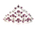 Small Tiara in Light Rose and Rose
