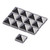 PriceLess Trims Metallic Pyramid Gunmetal 10mm - 3 dozen