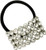 Rhinestone Ponytail Binder Rectangle - Crystal