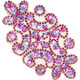 PriceLess Crystal Trim Applique Gel Backed 631 Rose