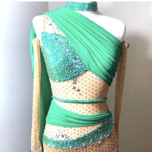 Kelly Green Rhinestones 20SS