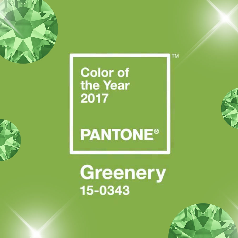 Pantone Color of the Year 2017: Greenery - Rhinestones Unlimited