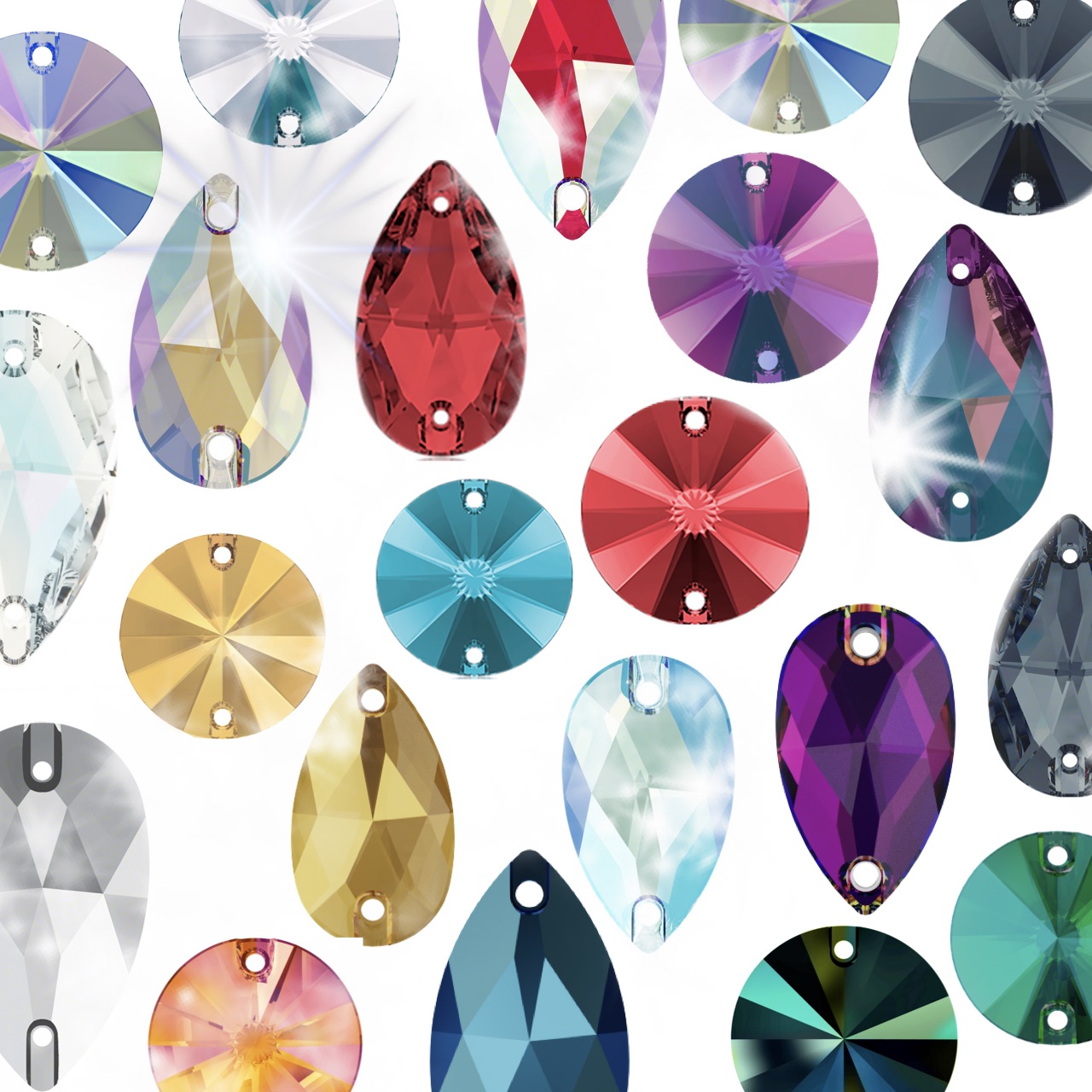 Guide to Swarovski Sew-On Crystals