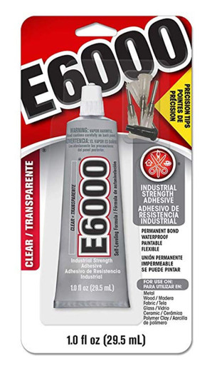 E6000 1-Ounce Tube with Precision Tips Industrial Strength