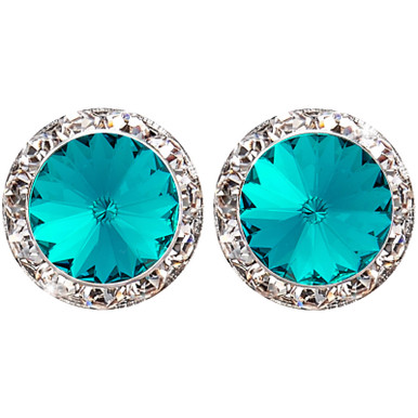 20mm Performance Earrings - Blue Zircon Pierced