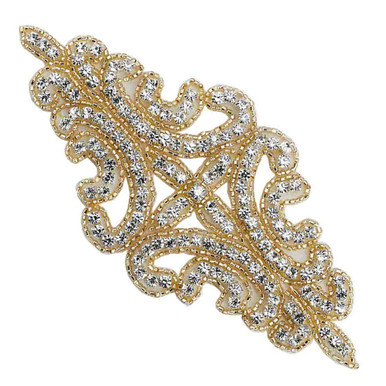 CLEARANCE PriceLess Applique #603 Crystal/Gold