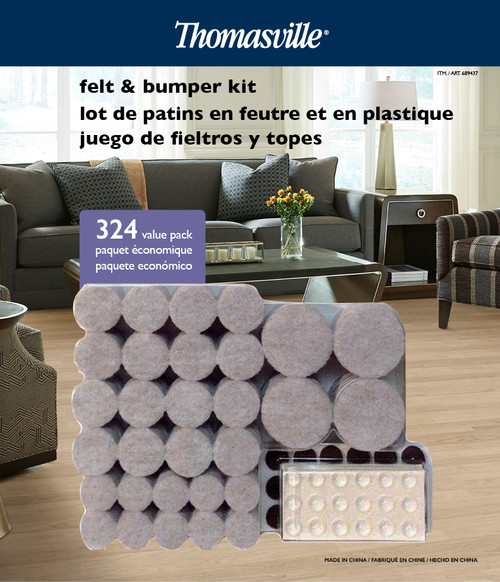 Heavy Duty Felt Pads: 48 Pieces