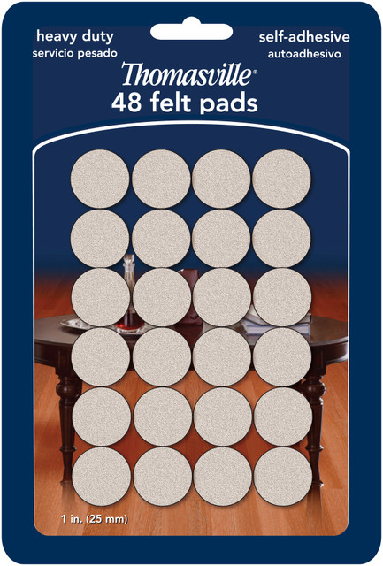 Heavy Duty Felt Pads: 48 Pieces