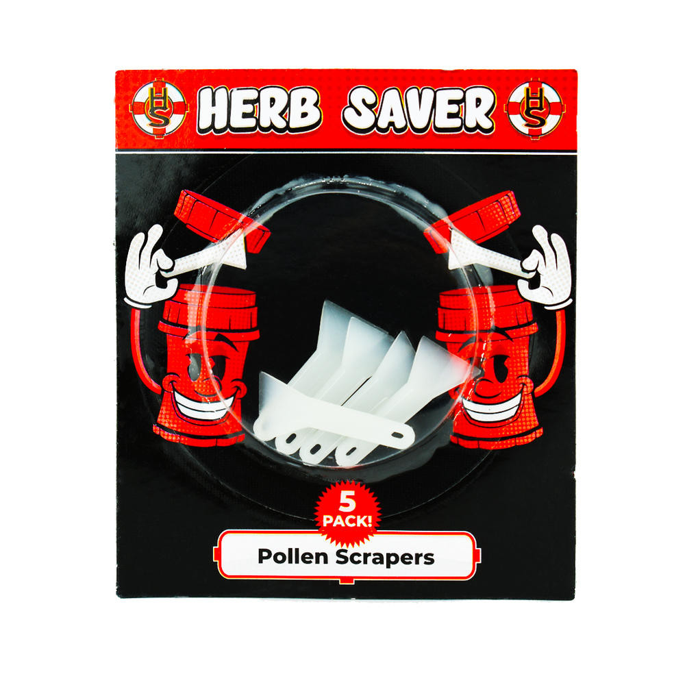 Enhance your herb experience with the Herb Saver brand kief scraper tool – a 5-pack designed for collecting fine kief. Perfect accessory for your herb grinder.