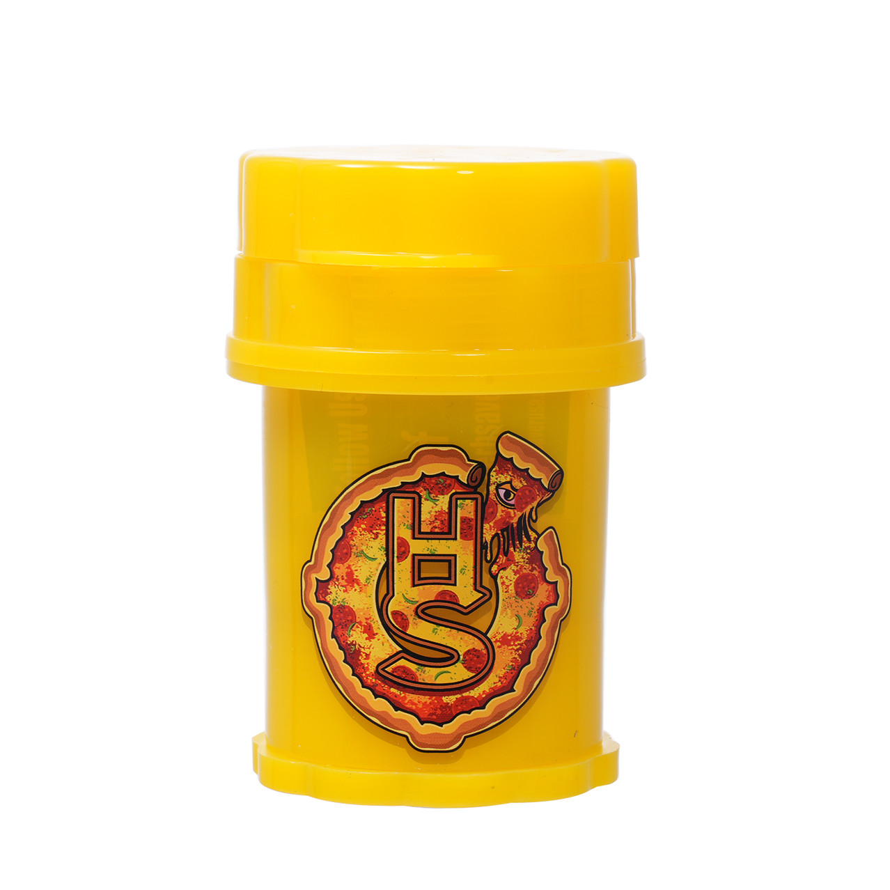 HerbSaver Large Pizza Themed Grinder – 4 Piece Medical Grade Grinder