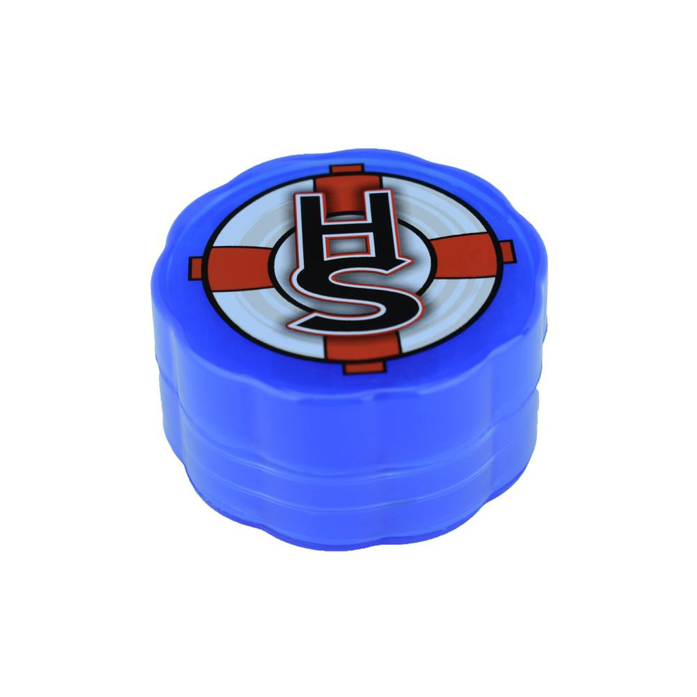 Two-piece Herb Saver Weed Grinder with a lifetime warranty, featuring a smell-proof and water-proof stash spot. Available in a variety of colors for personalized style and functionality.