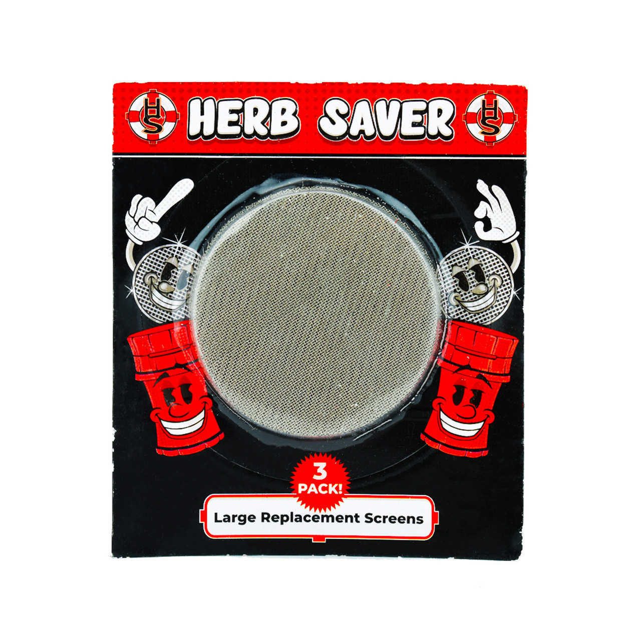 Replacement Kief Screens — 3 Pack | Large Plastic HerbSaver Only