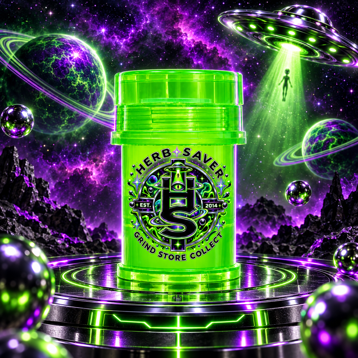 High Invasion – HerbSaver Halloween limited edition grinder (photo 1)