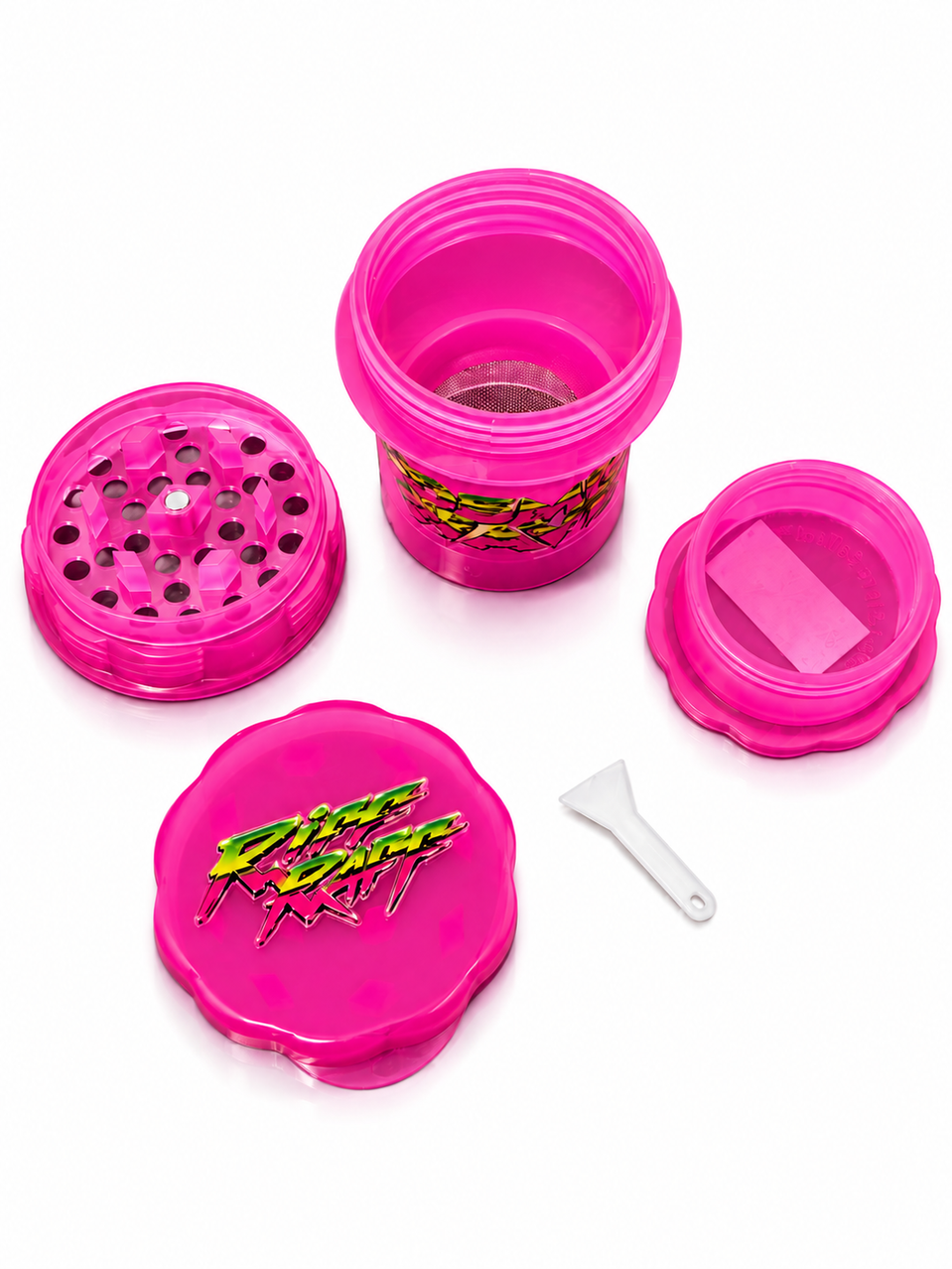 RIFF RAFF x HerbSaver Large Cosmic Wave Grinder — PINK PYTHON PENTHOUSE EDiTiON – RiFF RAFF x HerbSaver collab grinder (photo 3)