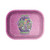 Purple metal rolling tray with weed cartoons 