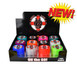 Display box showcasing 24-count assortment of Herb Saver grinders, perfect for wholesalers and retail stores.