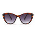 Stylish cat eye sunglasses crafted from tortoise shell, highlighting their chic and fashionable design.