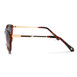 Tortoise frame sunglasses featuring metal construction and elegant gold accents, perfect for a stylish look.